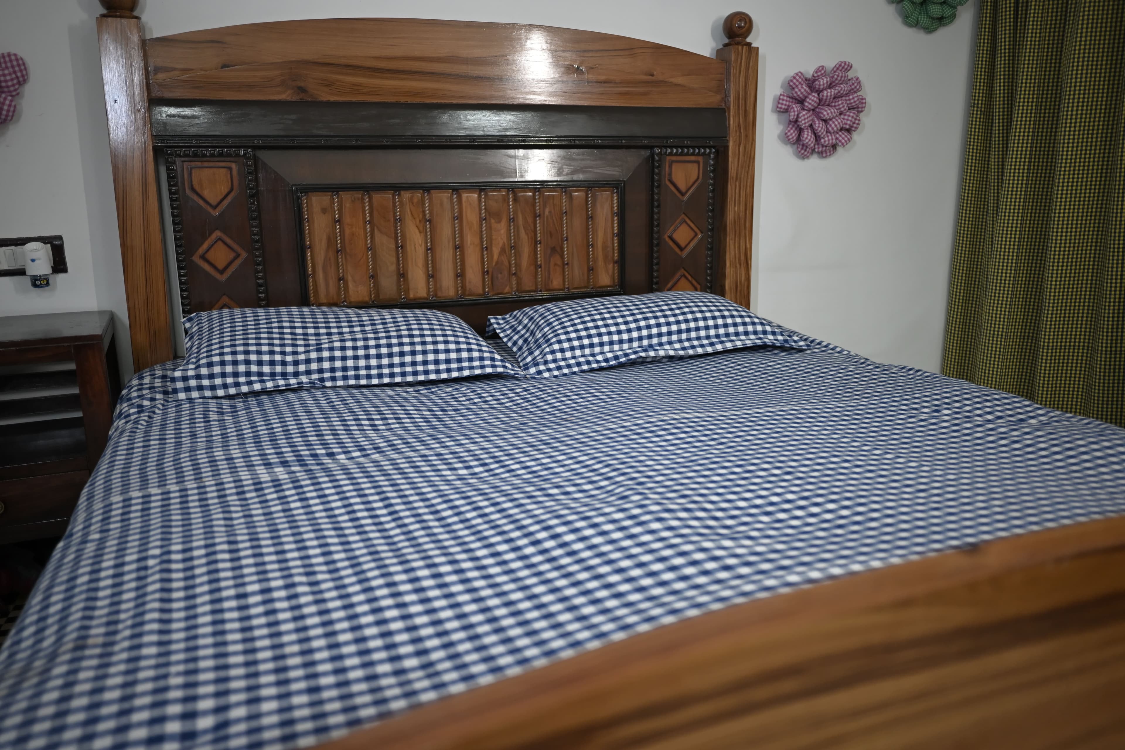 Cotton Bed Sheet (Blue)