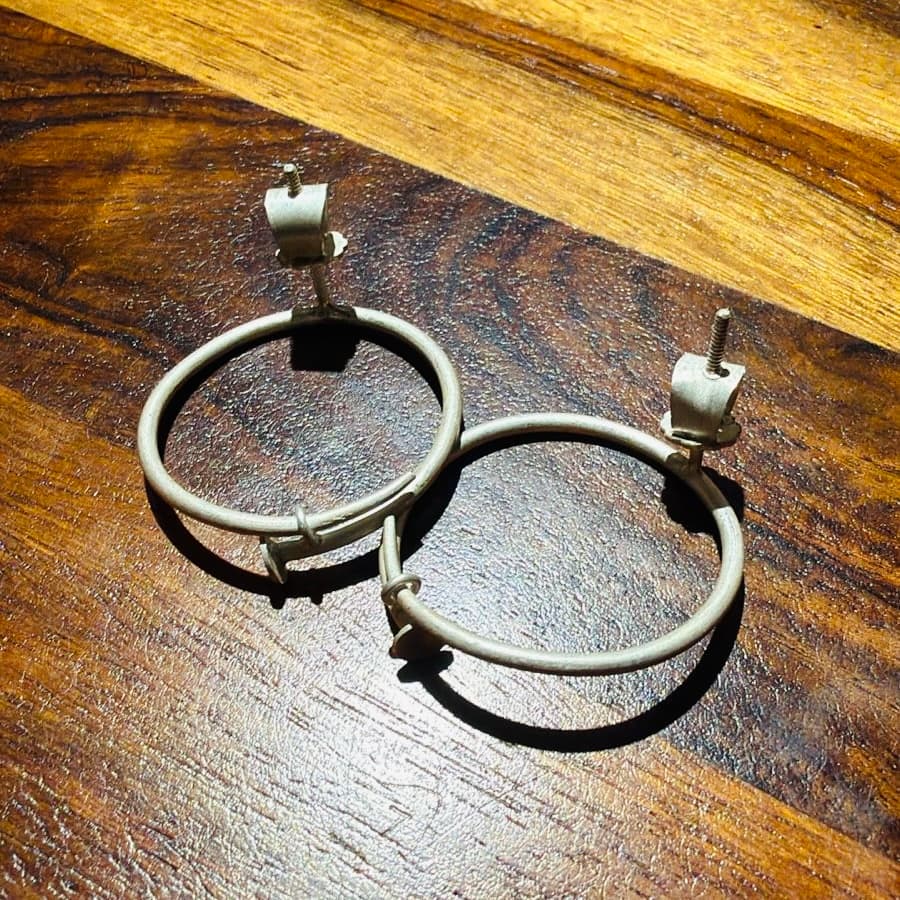 Kanti (किल) Silver Screw Earrings