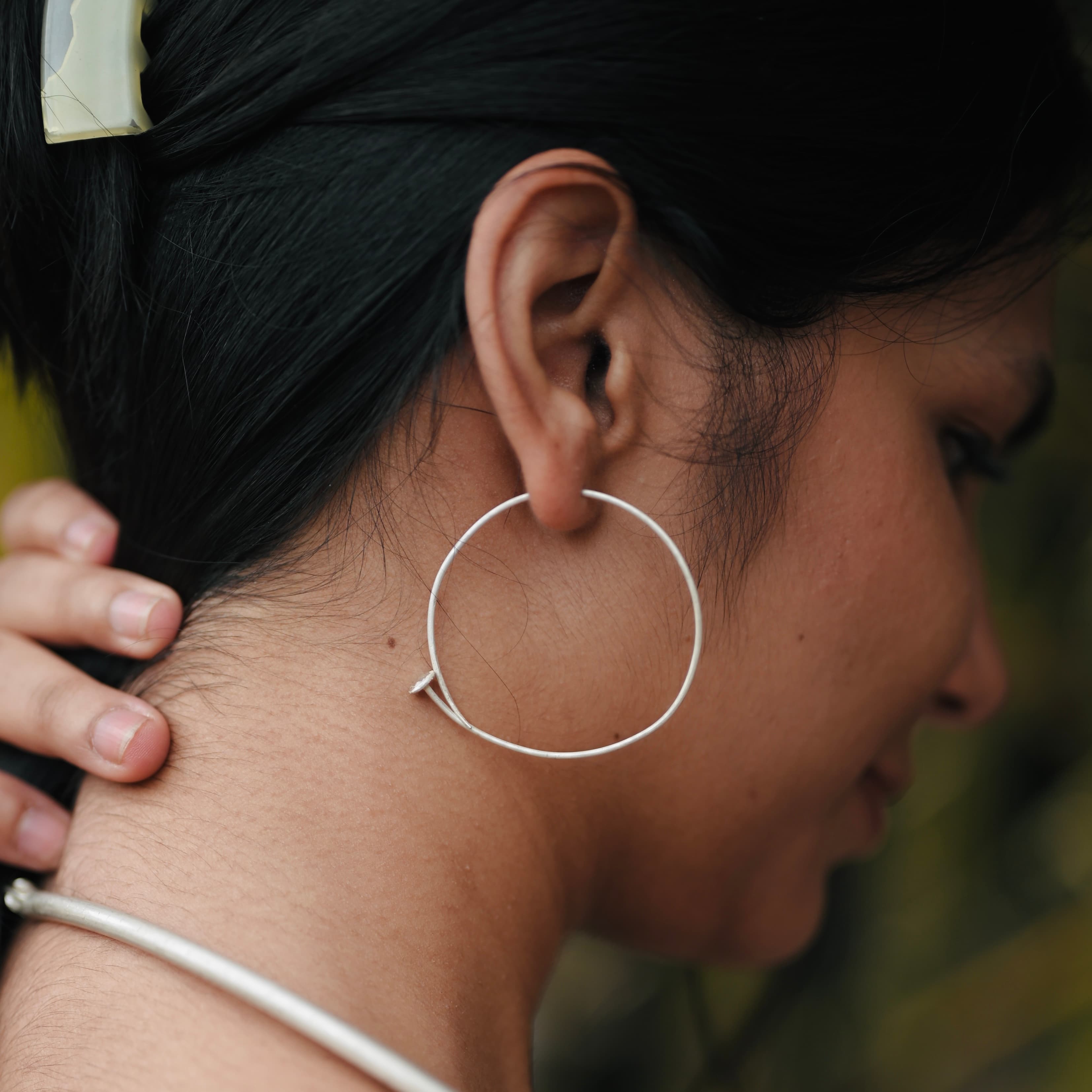 Kanti (किल) Silver Earrings